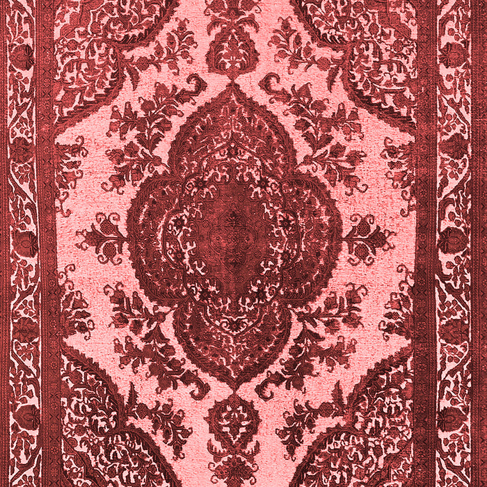 Machine Washable Oriental Red Industrial Rug, wshurb2215red