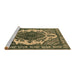 Sideview of Machine Washable Oriental Brown Industrial Rug, wshurb2215brn