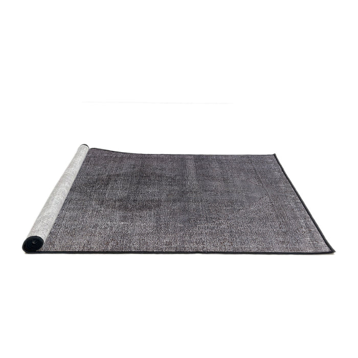 Sideview of Machine Washable Industrial Modern Gray Rug, wshurb2216