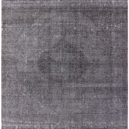 Square Machine Washable Industrial Modern Gray Rug, wshurb2216