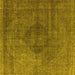 Square Oriental Yellow Industrial Rug, urb2216yw