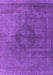 Machine Washable Oriental Purple Industrial Area Rugs, wshurb2216pur