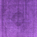 Square Oriental Purple Industrial Rug, urb2216pur