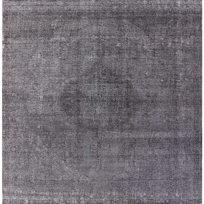 Square Mid-Century Modern Gray Oriental Rug, urb2216