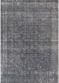 Machine Washable Industrial Modern Gunmetal Gray Rug, wshurb2217