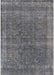 Machine Washable Industrial Modern Gunmetal Gray Rug, wshurb2217