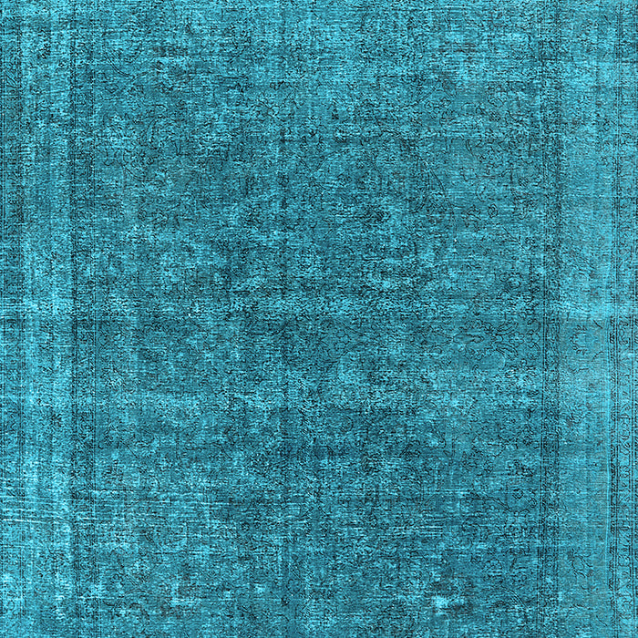 Machine Washable Oriental Light Blue Industrial Rug, wshurb2217lblu