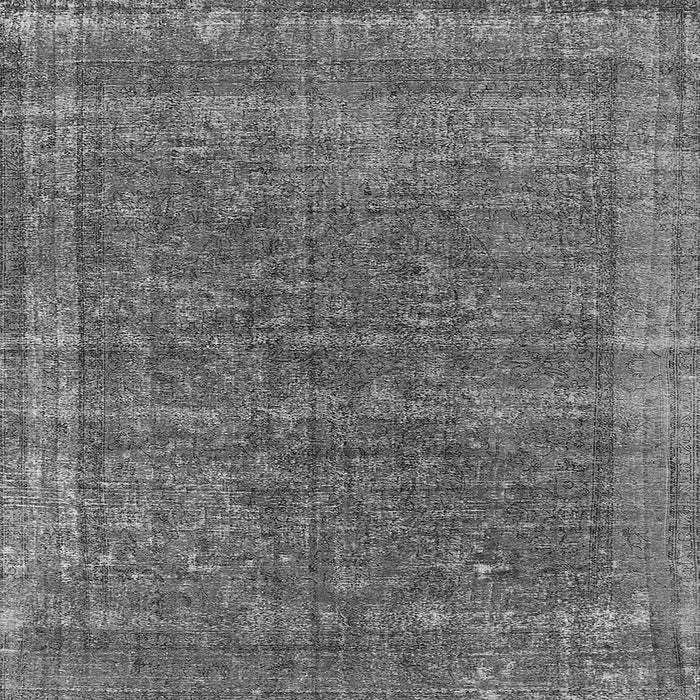 Square Machine Washable Oriental Gray Industrial Rug, wshurb2217gry
