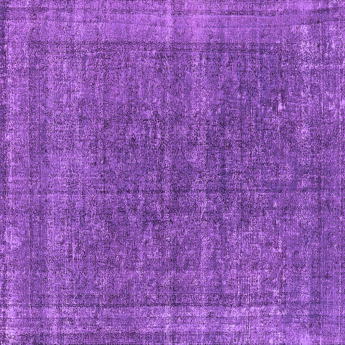 Square Oriental Purple Industrial Rug, urb2217pur