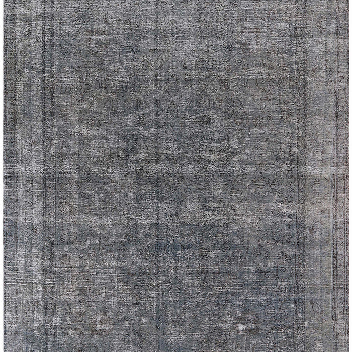 Mid-Century Modern Gunmetal Gray Oriental Rug, urb2217