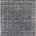 Square Machine Washable Industrial Modern Gunmetal Gray Rug, wshurb2217