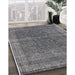 Machine Washable Industrial Modern Gunmetal Gray Rug in a Family Room, wshurb2217