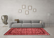 Industrial Red Washable Rugs