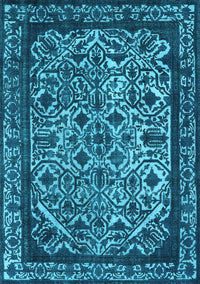 Oriental Light Blue Industrial Rug, urb2218lblu