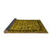 Sideview of Oriental Yellow Industrial Rug, urb2218yw