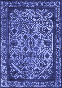 Oriental Blue Industrial Rug, urb2218blu