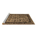 Sideview of Machine Washable Oriental Brown Industrial Rug, wshurb2218brn