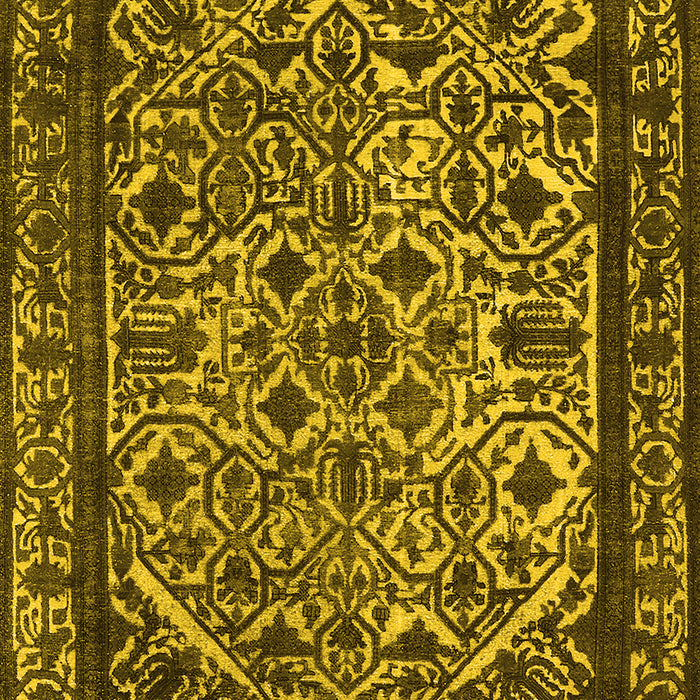 Oriental Yellow Industrial Rug, urb2218yw