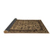 Sideview of Oriental Brown Industrial Rug, urb2218brn