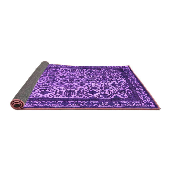 Sideview of Oriental Purple Industrial Rug, urb2218pur