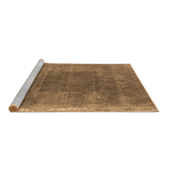 Sideview of Machine Washable Oriental Brown Industrial Rug, wshurb2219brn