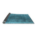 Sideview of Oriental Light Blue Industrial Rug, urb2219lblu