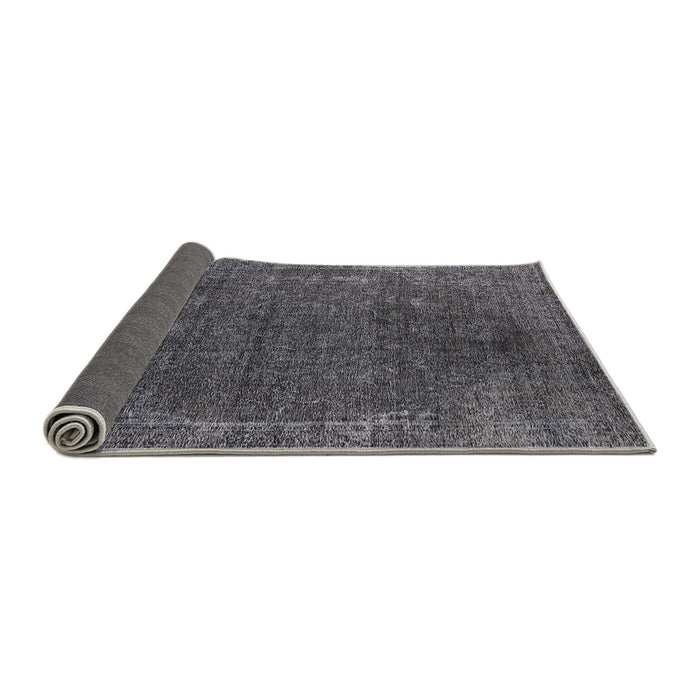 Sideview of Mid-Century Modern Light Black Oriental Rug, urb2220