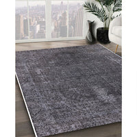 Mid-Century Modern Light Black Oriental Rug, urb2220