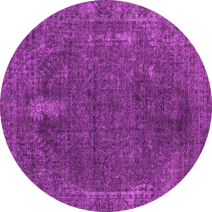 Round Oriental Pink Industrial Rug, urb2220pnk