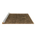 Sideview of Machine Washable Oriental Brown Industrial Rug, wshurb2220brn