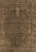 Machine Washable Oriental Brown Industrial Rug, wshurb2220brn