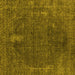 Square Machine Washable Oriental Yellow Industrial Rug, wshurb2220yw