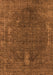 Machine Washable Oriental Orange Industrial Area Rugs, wshurb2220org