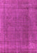 Machine Washable Oriental Pink Industrial Rug, wshurb2221pnk