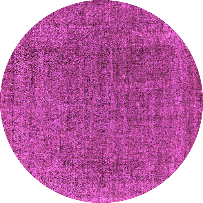 Round Oriental Pink Industrial Rug, urb2221pnk