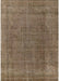 Mid-Century Modern Dark Almond Brown Oriental Rug, urb2221