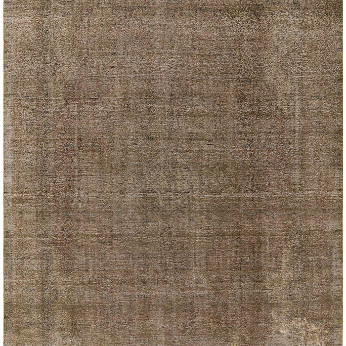 Mid-Century Modern Dark Almond Brown Oriental Rug, urb2221