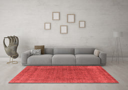 Industrial Red Washable Rugs