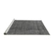 Sideview of Machine Washable Oriental Gray Industrial Rug, wshurb2221gry