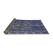 Sideview of Mid-Century Modern Blue Oriental Rug, urb2222