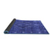 Sideview of Oriental Blue Industrial Rug, urb2222blu