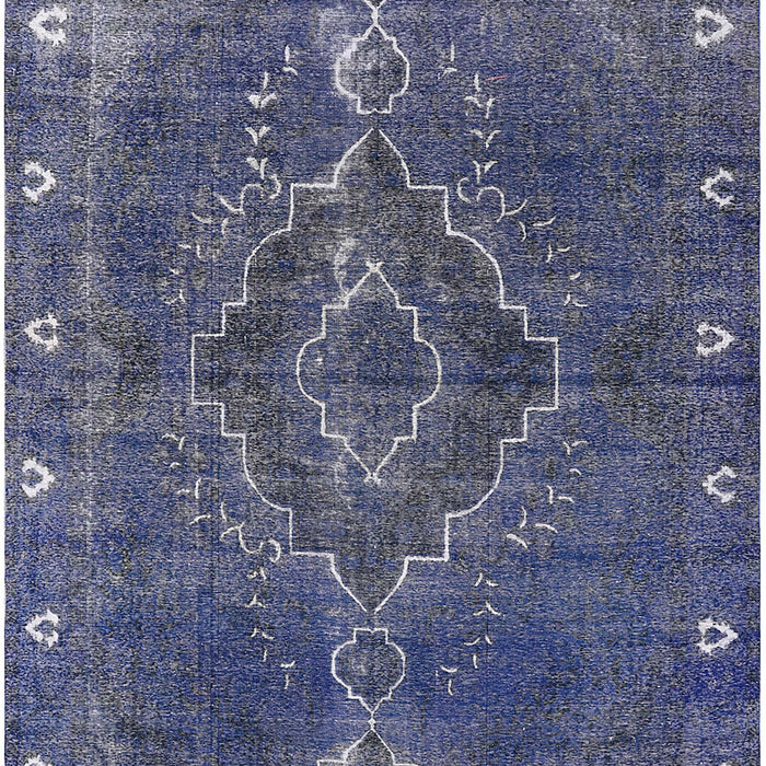 Mid-Century Modern Blue Oriental Rug, urb2222