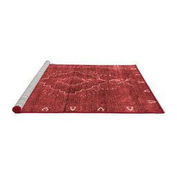 Industrial Red Washable Rugs