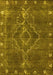 Oriental Yellow Industrial Rug, urb2222yw