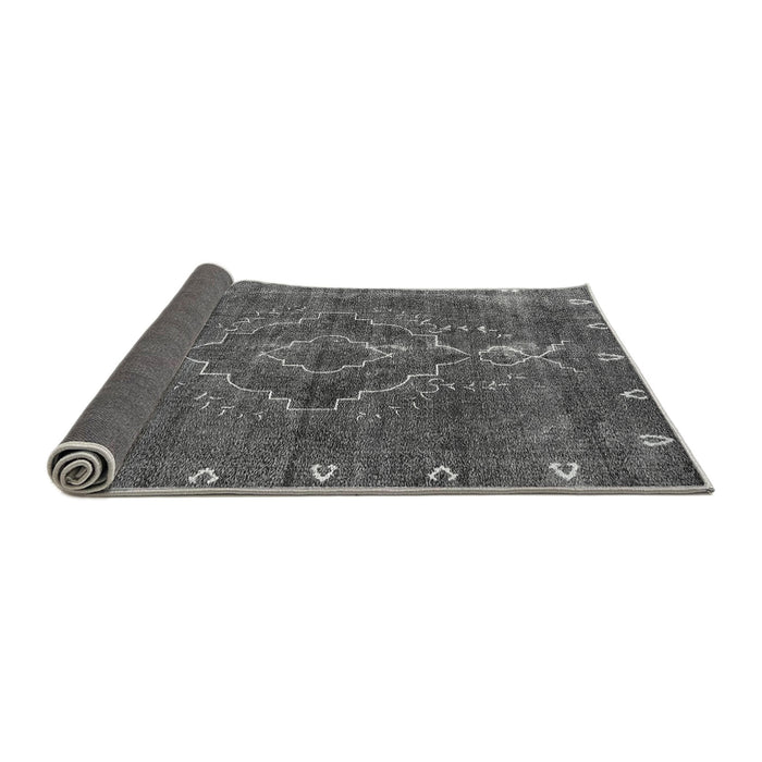 Sideview of Oriental Gray Industrial Rug, urb2222gry