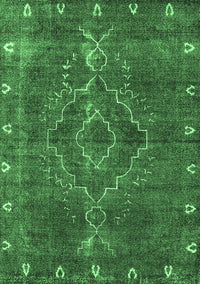 Oriental Emerald Green Industrial Rug, urb2222emgrn