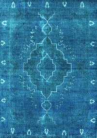 Oriental Light Blue Industrial Rug, urb2222lblu