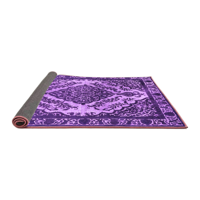 Sideview of Oriental Purple Industrial Rug, urb2223pur