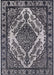 Mid-Century Modern Charcoal Blue Oriental Rug, urb2223