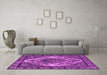 Machine Washable Oriental Pink Industrial Rug in a Living Room, wshurb2223pnk